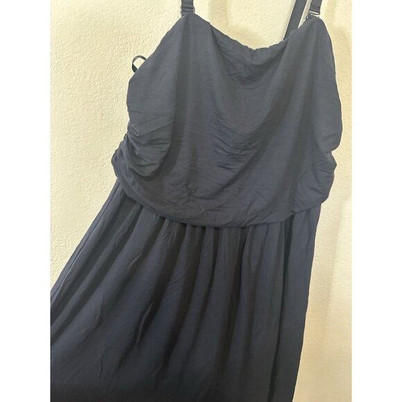 Lane Bryant Navy Blue Cinch Side Mini Dress Size 10/12 - Picture 7 of 9